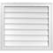 Ekena Millwork Vertical Surface Mount PVC Gable Vnt: Non-Functional, w/2"W x 1-1/2"H, Brickmould Frame, 26"W x 24"H GVPVE26X2402SN - alternate 1